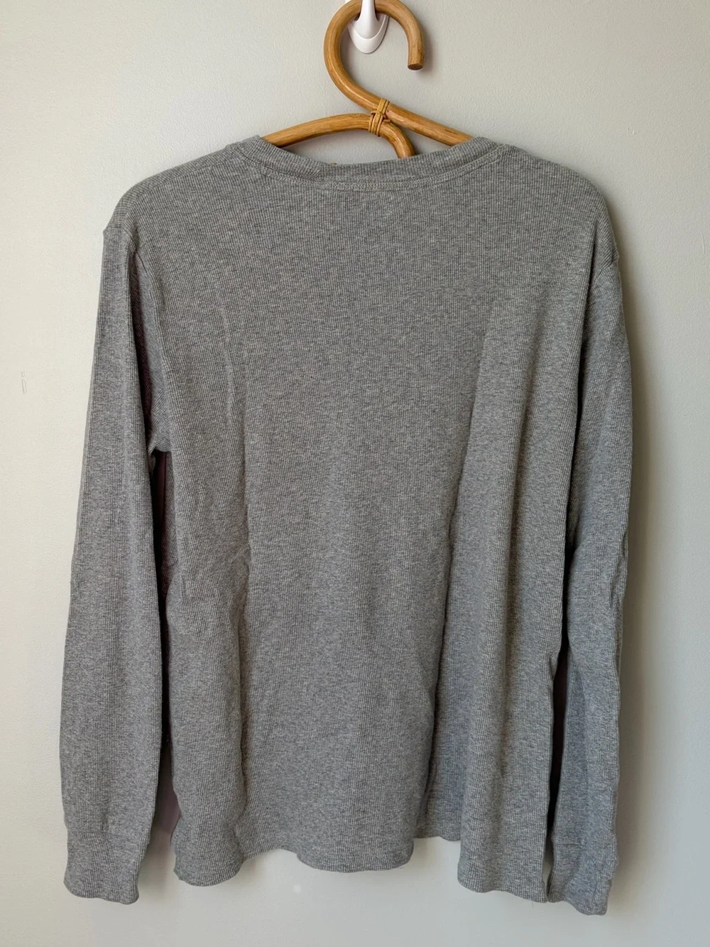 Burt’s Bees Organic Cotton Ribbed Pajama Long Sleeve Top Women’s Medium